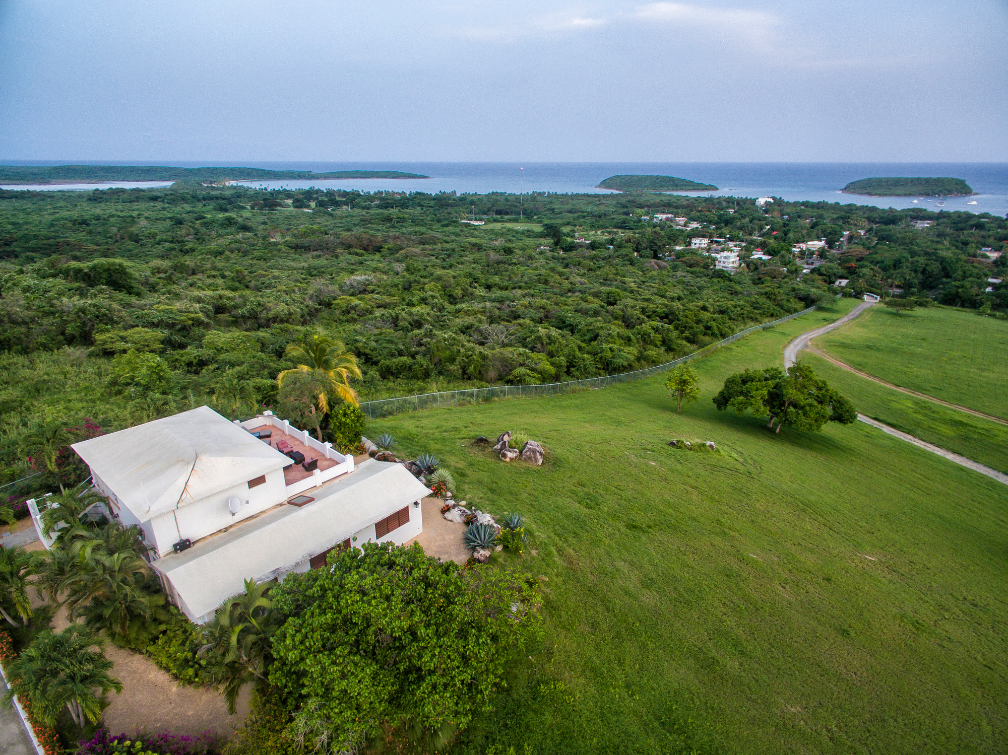 Rock House Aerial View with Cayos