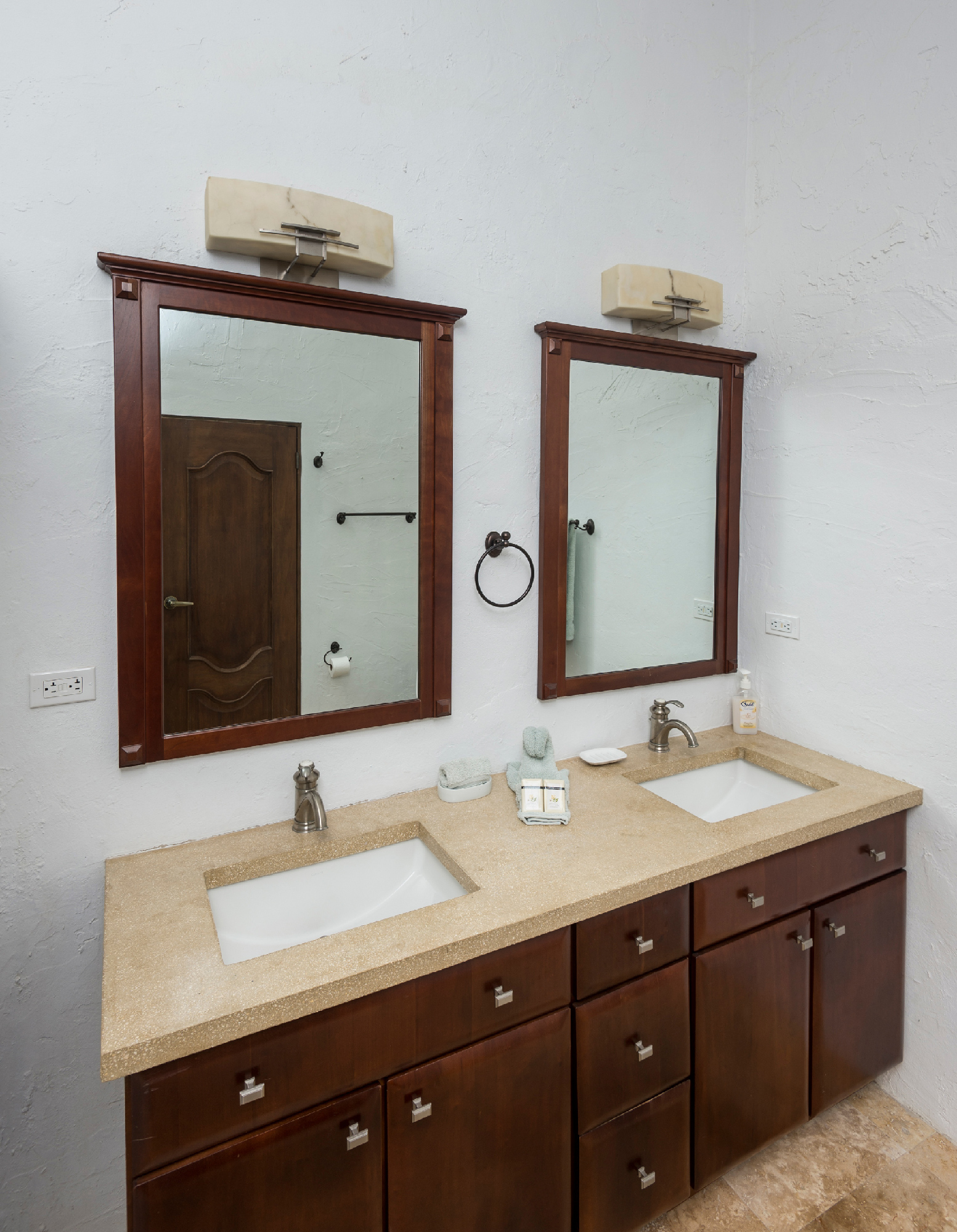 bathroom two sinks