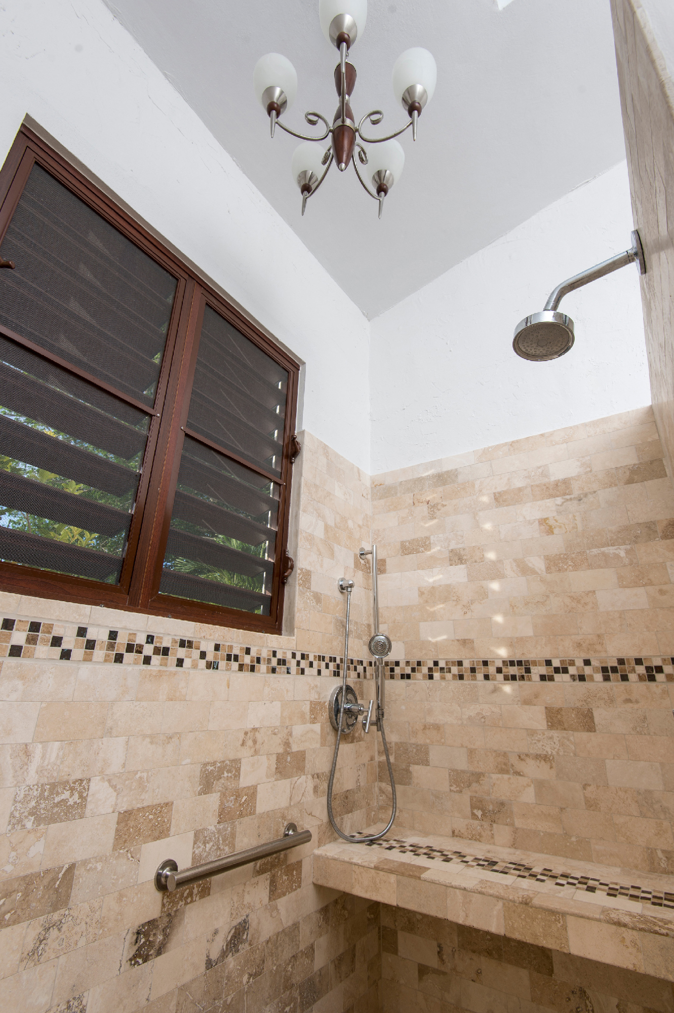 luxury shower two heads