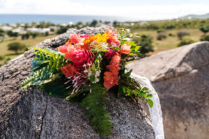 colorful bridal bouquet