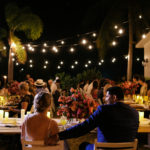 wedding dinner twinkle lights