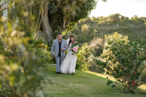 walking down the aisle